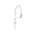 Fisher Mfg Fisher, Single Deck Dual Control Pre-Rinse W/12" Add On Faucet, Stainless Steel 53058